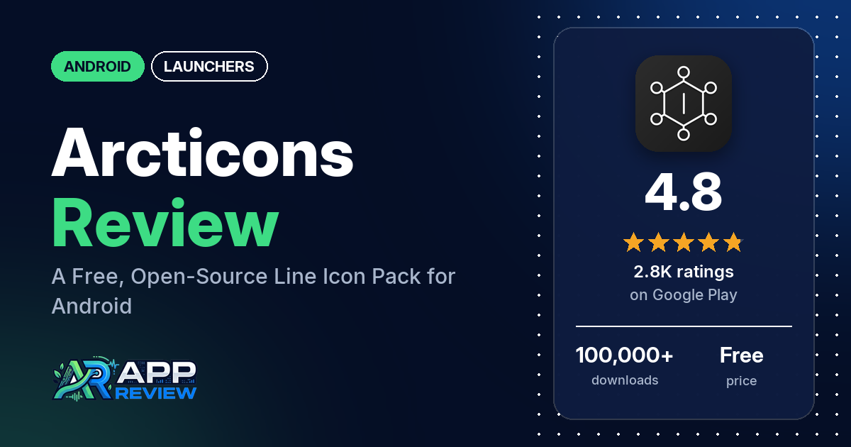 Arcticons Review: A Free, Open-Source Line Icon Pack for Android