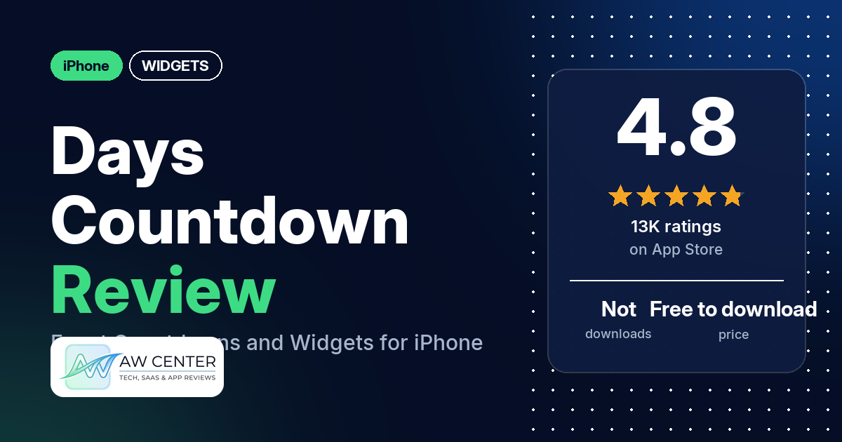 Days Countdown Review: Event Countdowns and Widgets for iPhone