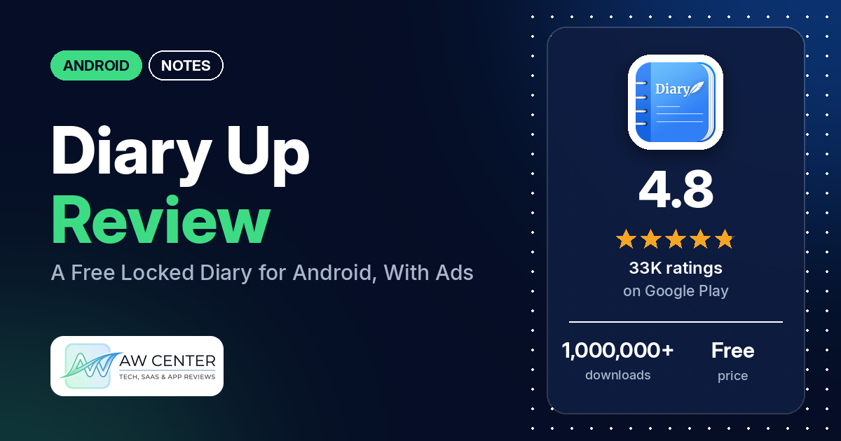 Diary Up Review: A Free Locked Diary for Android, With Ads