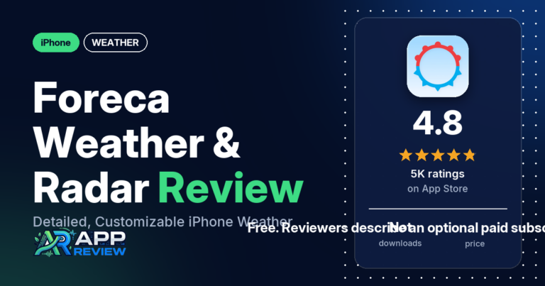 Foreca Weather & Radar iPhone app review