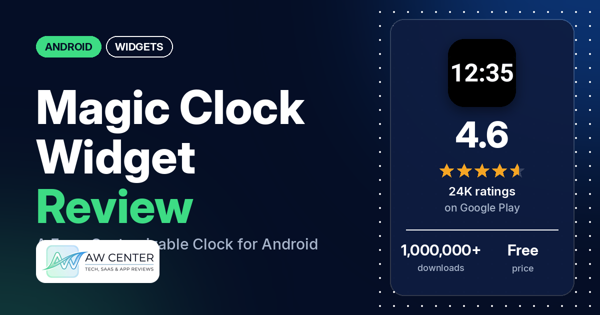 Magic Clock Widget Review: A Free, Customizable Clock for Android
