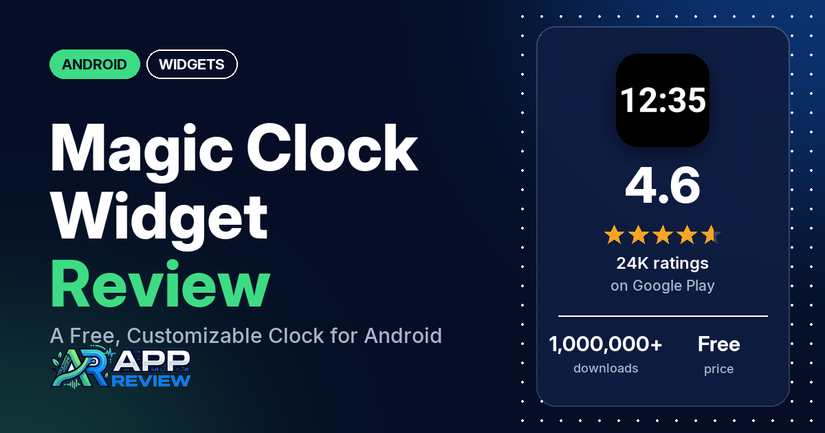 Magic Clock Widget Review: A Free, Customizable Clock for Android
