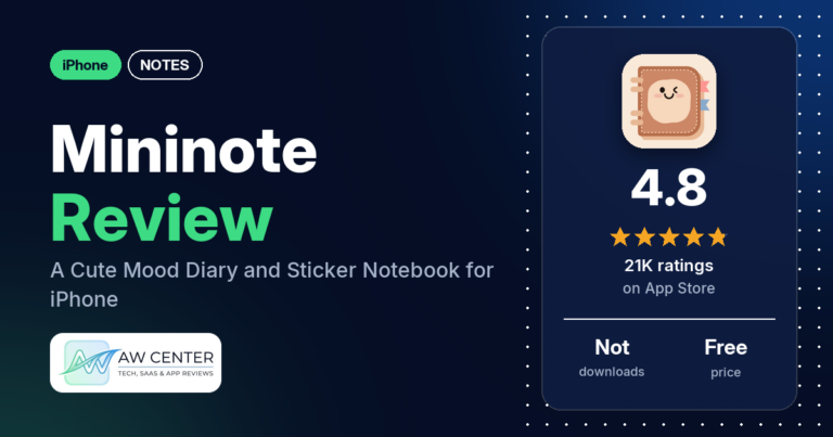 Mininote Cute note and diary iPhone app review