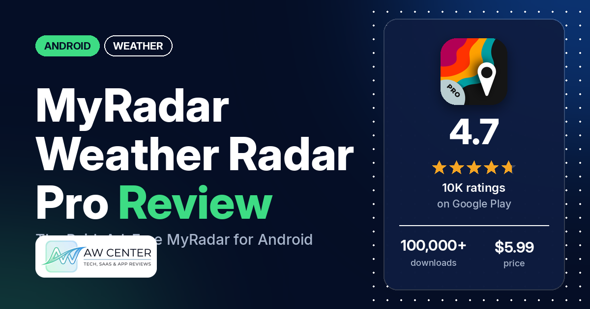 MyRadar Weather Radar Pro Review: The Paid, Ad-Free MyRadar for Android
