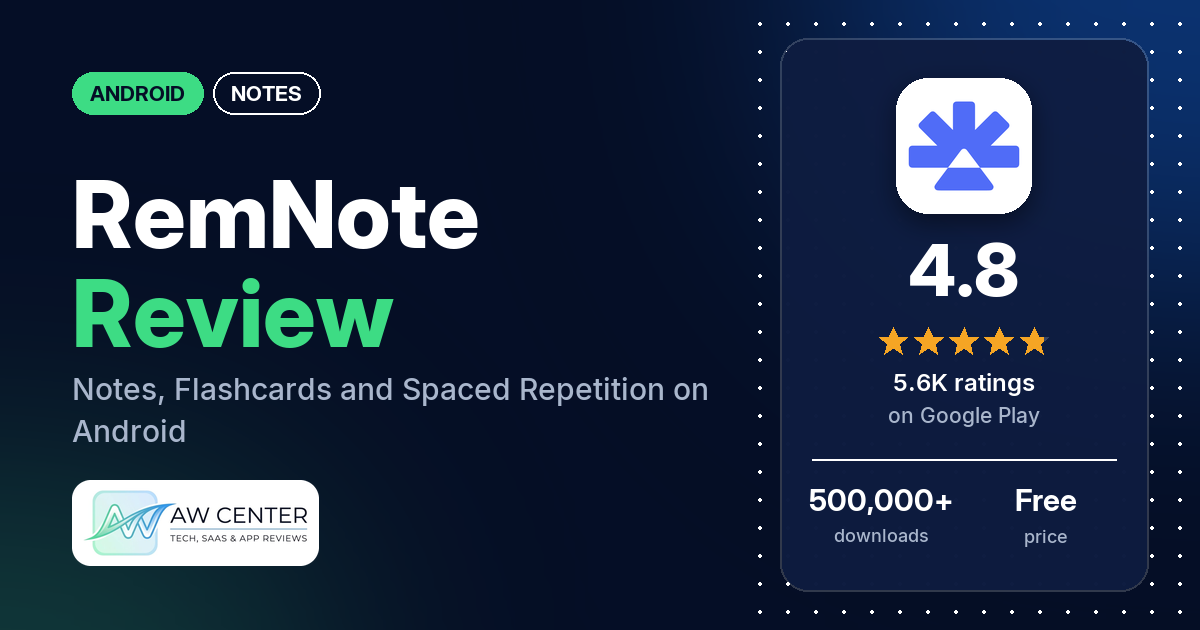 RemNote Review: Notes, Flashcards and Spaced Repetition on Android