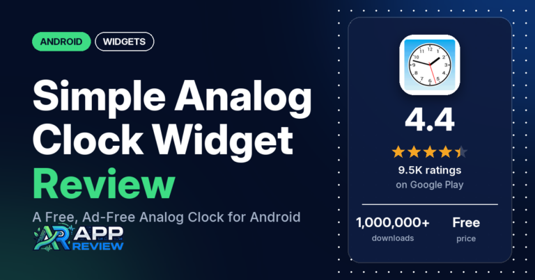 Simple Analog Clock Widget Android app review
