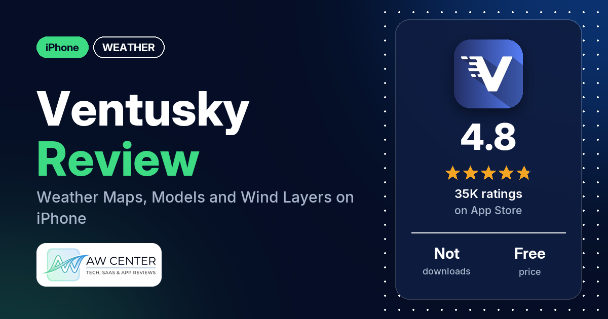 Ventusky Review: Weather Maps, Models and Wind Layers on iPhone