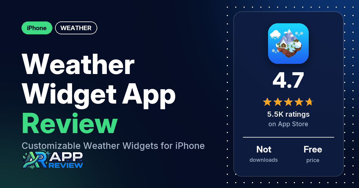 Weather Widget App Review: Customizable Weather Widgets for iPhone